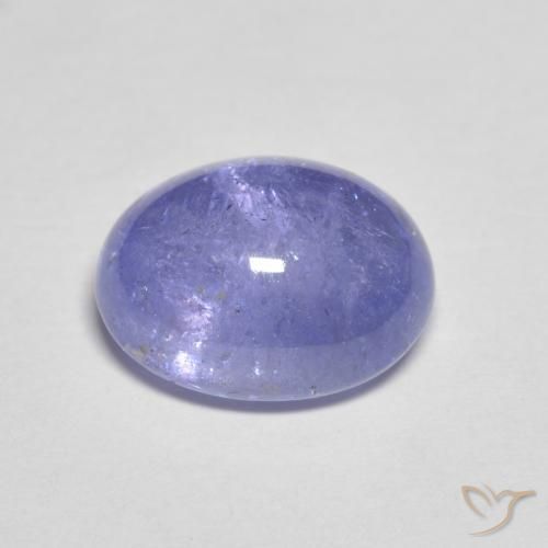 Tanzanite Blu argenteo naturale da 4.05 ct, Ovale, Trasparente