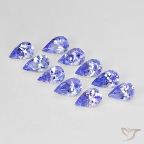 2.46ctw Naturale Blu intenso Tanzanite, Forma a pera, VS