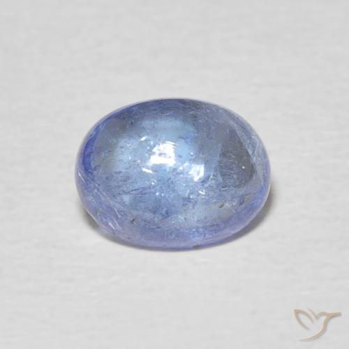 1.63ct Naturale Blu navy chiaro Tanzanite, Ovale, Trasparente