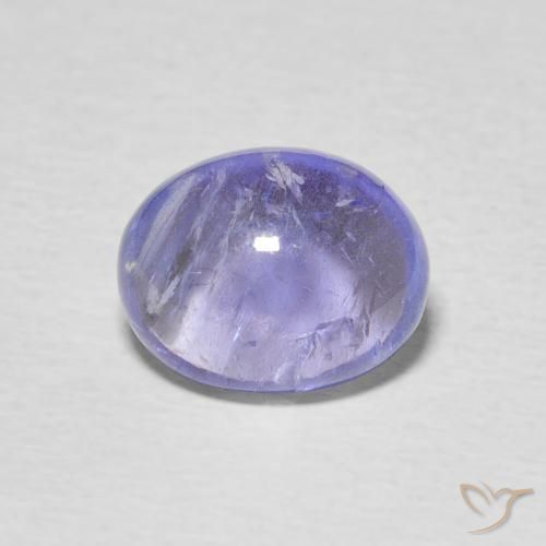 3.45ct Naturale Intenso Viola Blu Tanzanite, Ovale, Trasparente