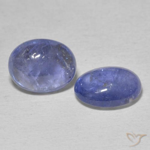 Gemme di Tanzanite Intenso Viola Blu naturale da 6.32 ct, Ovale, Trasparente