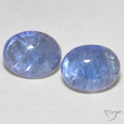 6.95ctw Naturale Viola blu chiaro Tanzanite, Ovale, Trasparente