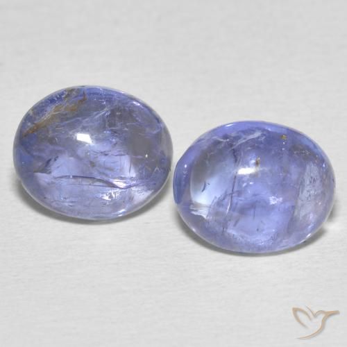 7.21ctw Naturale Blu violaceo chiaro Tanzanite, Ovale, Trasparente