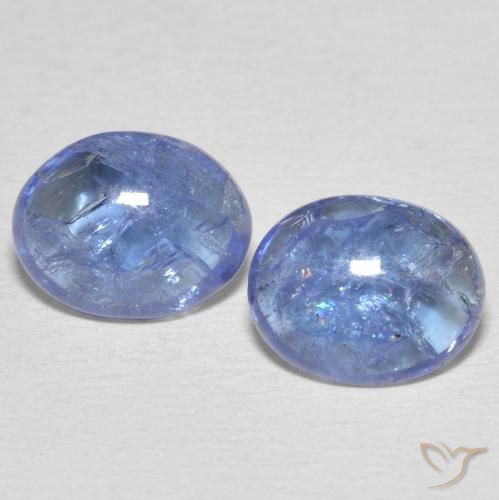 5.69ctw Naturale Azzurro Tanzanite, Ovale, Trasparente