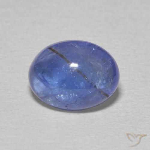 2.08ct Naturale Blu viola intenso Tanzanite, Ovale, Trasparente