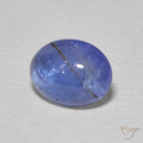 Tanzanite Blu viola intenso naturale da 2.08 ct, Ovale, Trasparente