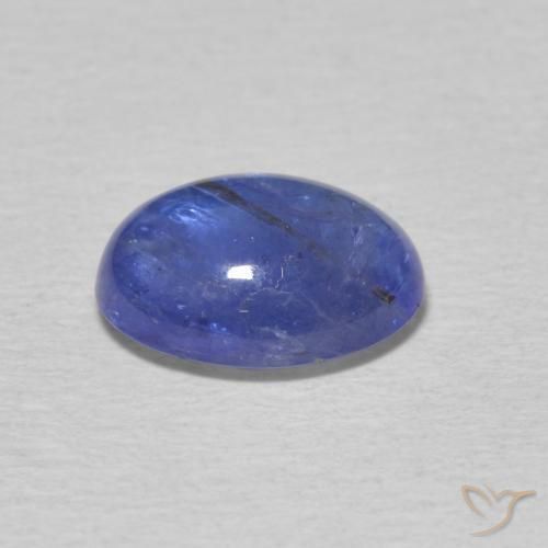 Tanzanite Blu viola intenso naturale da 2.08 ct, Ovale, Trasparente
