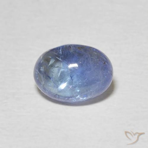 1.54ct Naturale Viola blu chiaro Tanzanite, Ovale, Trasparente