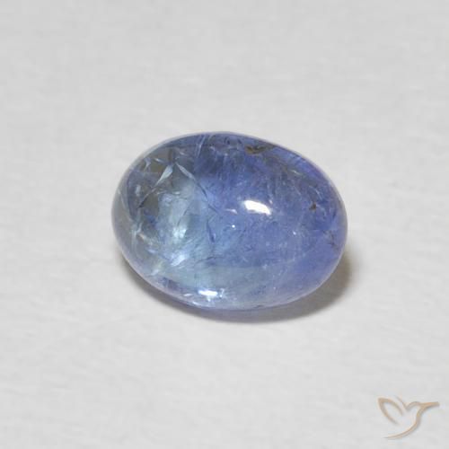Tanzanite Viola blu chiaro naturale da 1.54 ct, Ovale, Trasparente