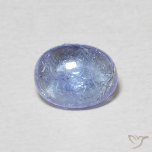 1.53ct Naturale Blu violaceo chiaro Tanzanite, Ovale, Trasparente