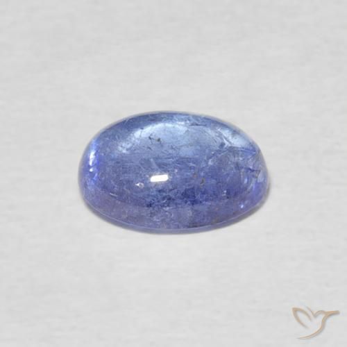 Tanzanite Blu violaceo chiaro naturale da 1.53 ct, Ovale, Trasparente