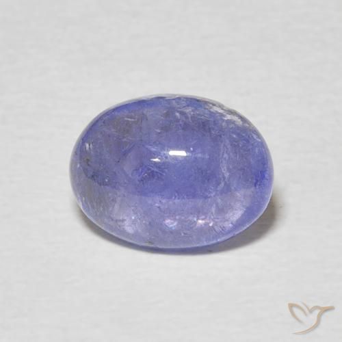 2.10ct Naturale Intenso Viola Blu Tanzanite, Ovale, Trasparente