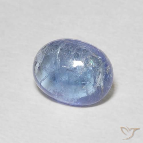 Tanzanite Viola blu chiaro naturale da 1.65 ct, Ovale, Trasparente