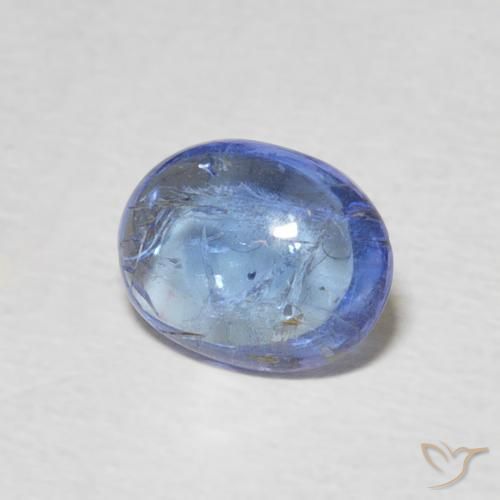 Tanzanite Viola blu chiaro naturale da 1.33 ct, Ovale, Trasparente