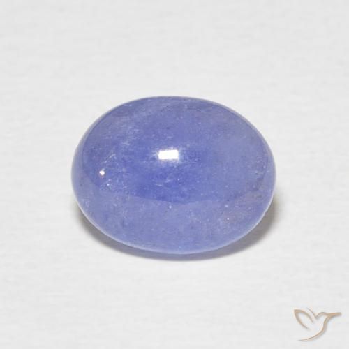2.19ct Naturale Intenso Viola Blu Tanzanite, Ovale, Traslucido