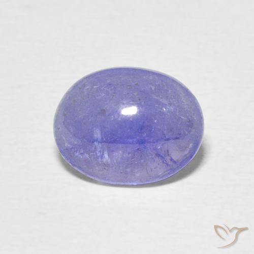 2.00ct Naturale Blu pastello Tanzanite, Ovale, Trasparente