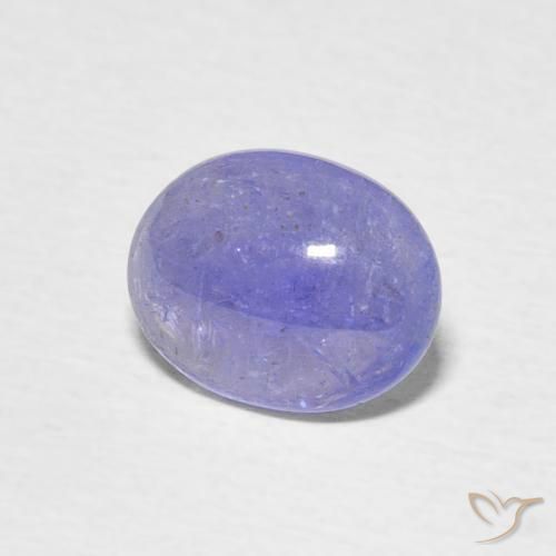 Tanzanite Blu pastello naturale da 2.00 ct, Ovale, Trasparente
