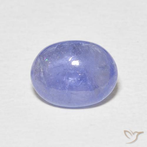 2.10ct Naturale Blu pastello Tanzanite, Ovale, Trasparente