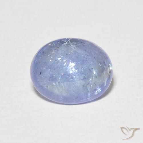 3.48ct Naturale Blu pastello Tanzanite, Ovale, Trasparente