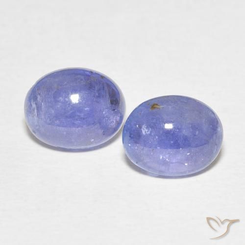 4.74ctw Naturale Viola blu chiaro Tanzanite, Ovale, Trasparente
