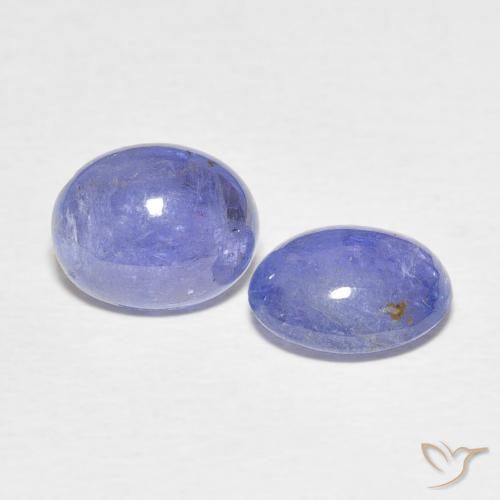 Gemme di Tanzanite Viola blu chiaro naturale da 4.74 ct, Ovale, Trasparente