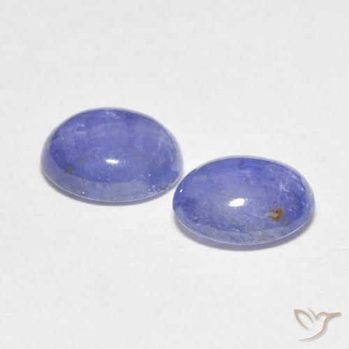 Gemme di Tanzanite Viola blu chiaro naturale da 4.74 ct, Ovale, Trasparente