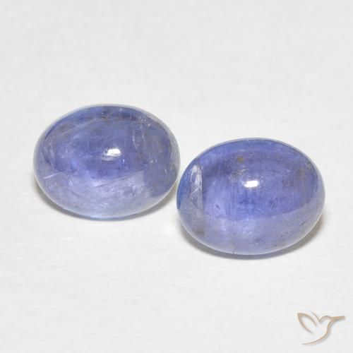 4.69ctw Naturale Viola blu chiaro Tanzanite, Ovale, Trasparente