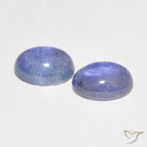 Gemme di Tanzanite Viola blu chiaro naturale da 4.69 ct, Ovale, Trasparente