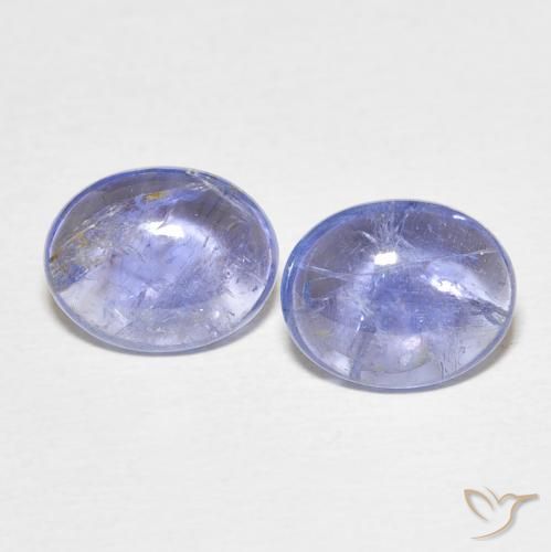 5.78ctw Naturale Blu violaceo chiaro Tanzanite, Ovale, Trasparente