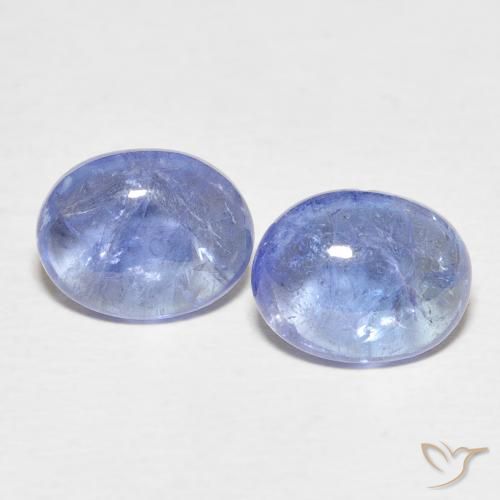 6.45ctw Naturale Bambina blu Tanzanite, Ovale, Trasparente