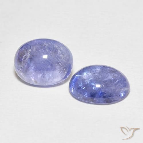 Gemme di Tanzanite Blu violaceo chiaro naturale da 6.45 ct, Ovale, Trasparente