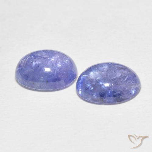 Gemme di Tanzanite Blu violaceo chiaro naturale da 6.45 ct, Ovale, Trasparente