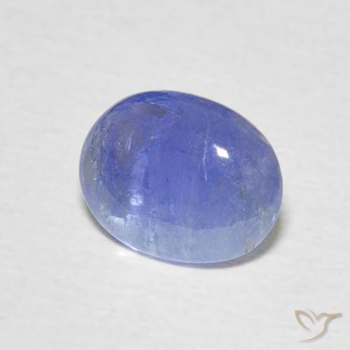 Tanzanite Blu intenso naturale da 1.69 ct, Ovale, Traslucido