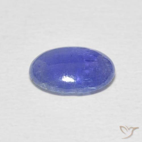 Tanzanite Blu intenso naturale da 1.69 ct, Ovale, Traslucido