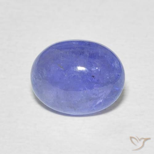 2.60ct Naturale Intenso Viola Blu Tanzanite, Ovale, Traslucido