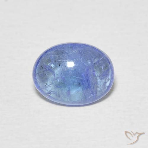 1.46ct Naturale Viola blu chiaro Tanzanite, Ovale, Trasparente