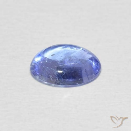 Tanzanite Blu violaceo chiaro naturale da 1.39 ct, Ovale, Trasparente
