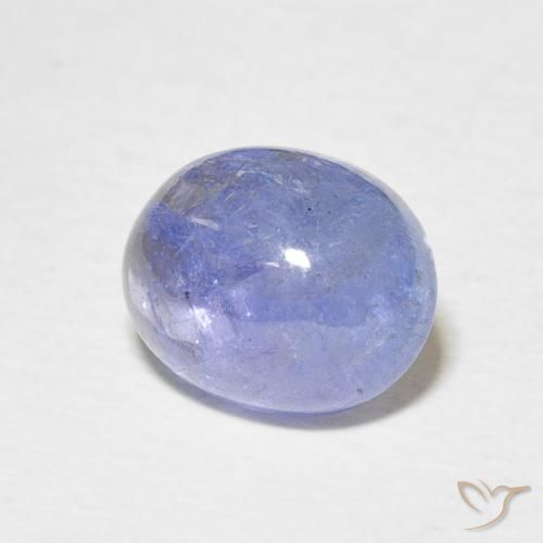 Tanzanite Viola Blu naturale da 4.13 ct, Ovale, Traslucido