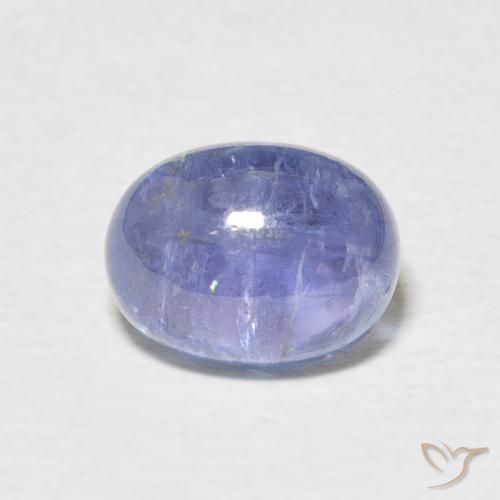 3.01ct Naturale Blu violaceo chiaro Tanzanite, Ovale, Trasparente