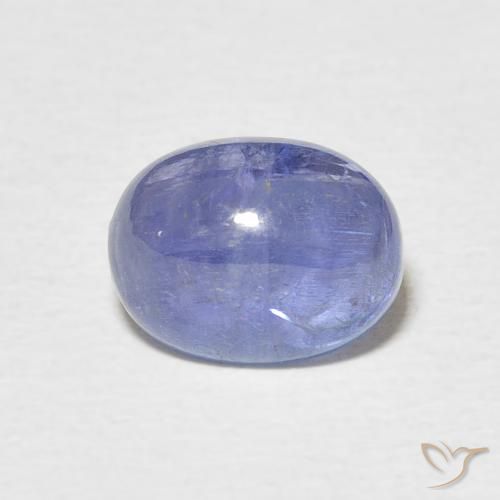 3.87ct Naturale Blu scuro Tanzanite, Ovale, Traslucido