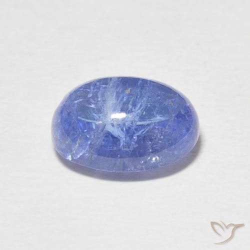 Tanzanite Blu scuro naturale da 3.93 ct, Ovale, Trasparente