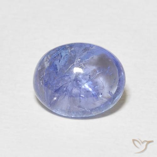 3.25ct Naturale Viola elettrico blu Tanzanite, Ovale, Trasparente
