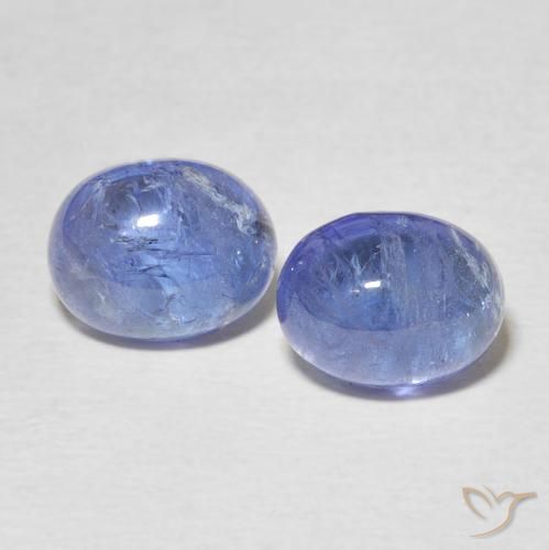 6.15ctw Naturale Blu navy medio Tanzanite, Ovale, Trasparente
