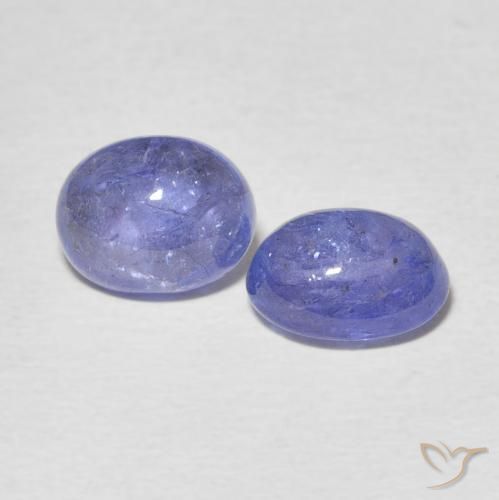 Gemme di Tanzanite Intenso Viola Blu naturale da 5.21 ct, Ovale, Trasparente