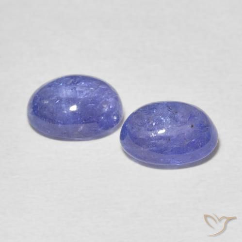 Gemme di Tanzanite Intenso Viola Blu naturale da 5.21 ct, Ovale, Trasparente