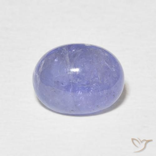 2.50ct Naturale Intenso Viola Blu Tanzanite, Ovale, Traslucido