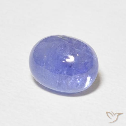 Tanzanite Intenso Viola Blu naturale da 3.21 ct, Ovale, Traslucido