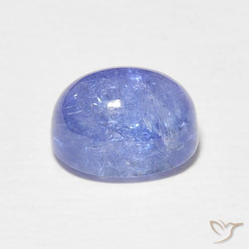 Tanzanite Intenso Viola Blu naturale da 3.73 ct, Ovale, Traslucido