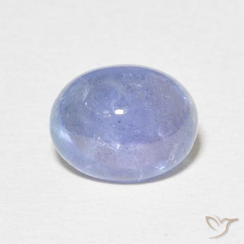3.65ct Naturale Blu violaceo chiaro Tanzanite, Ovale, Trasparente