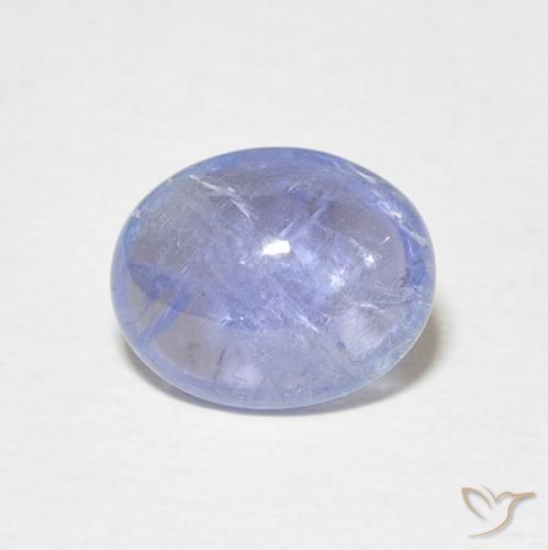 3.01ct Naturale Blu violaceo chiaro Tanzanite, Ovale, Trasparente